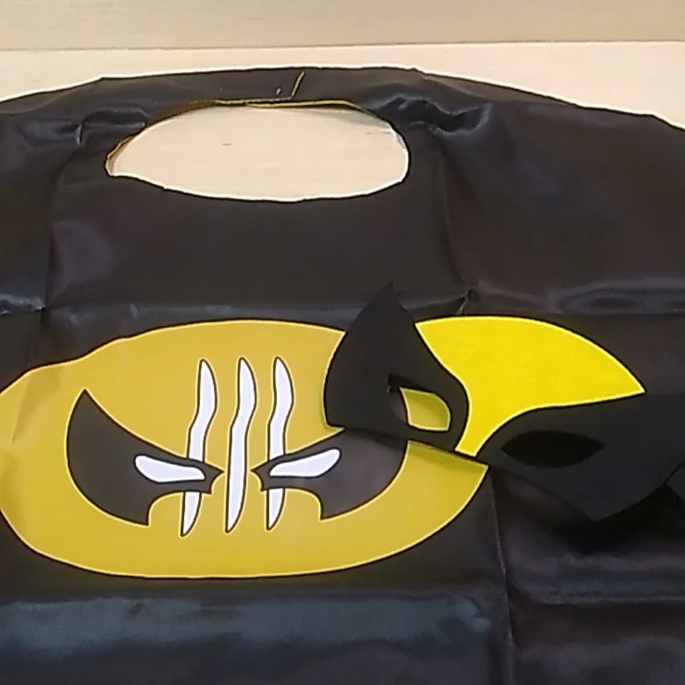 Superhero Cape Werewolf Satin Cape wash in cold and air dry. 26.5 x 26 inches